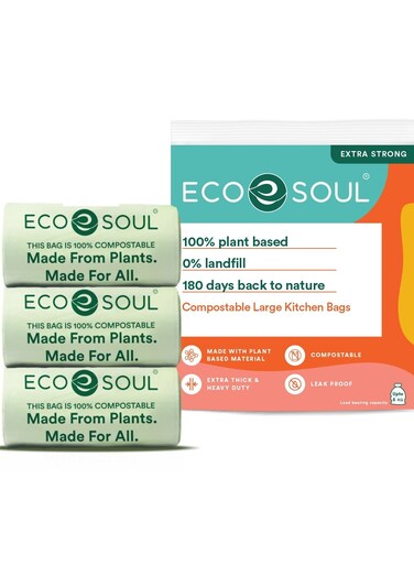 SOUL Compostable Trash Bags Large - Set of 15