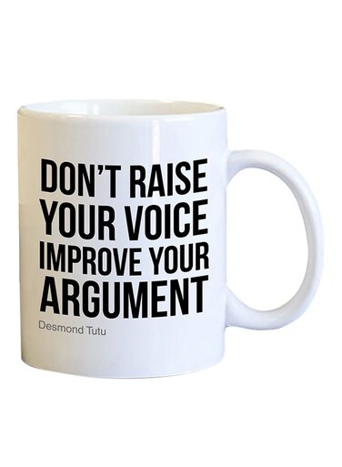 Your Wall Desmond Tutu Quote Printed Coffee Mug White/Black