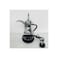 Electric Arabic Coffee Maker, Dallah Style, Digital Control Base, Chrome Finish