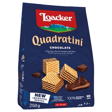 Loacker Quadratini Chocolate Wafer, 250g