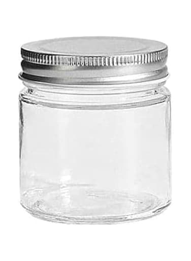 Mason Jars   Size: 7cm x 8.5cm - 250ml (8.5Oz)   Canning Jars   Jelly Jars with Regular Lids   Ideal for Jam, Honey, Wedding Favors, Shower Favors, and Baby Foods Clear Round Glass Jars with Lids