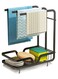 Kitchen Sponge Holder with Dishcloth Drying Rack Kitchen Sink Caddy Organizer with Drain Pan Kitchen Rag Stand for Kitchen Dish Supplies Storage Rack Draining Rack（Black）