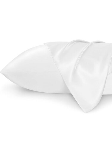 Luxurious Mulberry Silk Pillowcases,20 Momme Satin Weave, Hypoallergenic Solid Color Envelope Closure, Machine Washable, Designed for Hair and Skin,20-25gsm