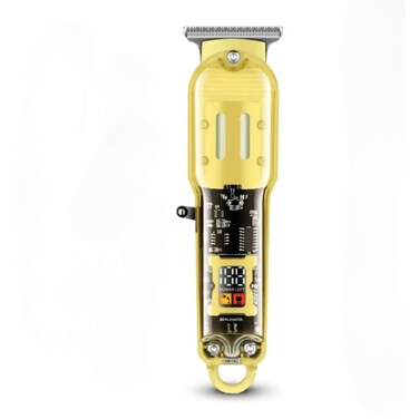 Professional Hair Clipper T-Blade USB Rechargeable Trimmer with LED Display &amp; Li-Ion Battery