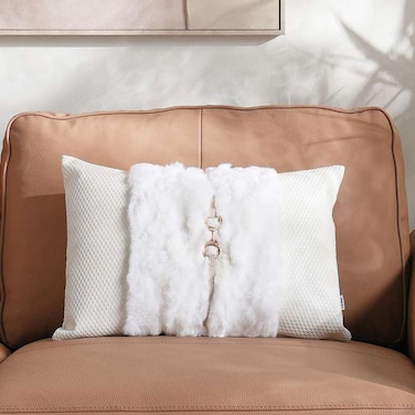 Home Aurora Filled Cushion - Cream