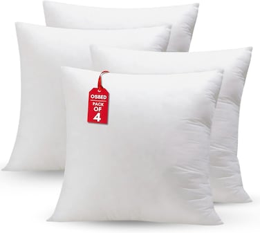 Premium Quality Cushion Filler - Pack of 4, 26" x 26