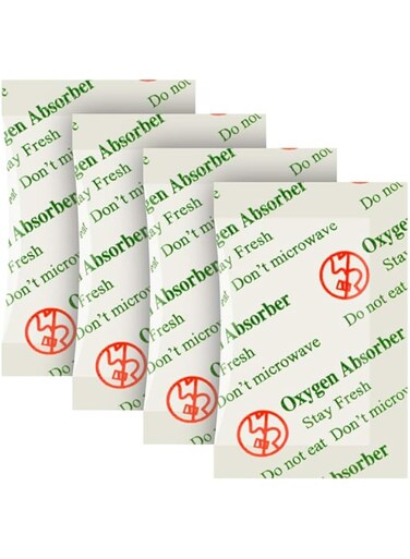 O2frepak 500CC(30-Pack) Food Grade Anti Oil Oxygen Absorbers Packets For Food Storage,Oxygen Absorbers Storage Packets With Oxygen Indicator In Vacuum Bag And 3 Times Oxygen Absorption Capacity
