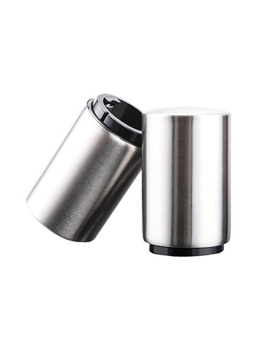 Automatic Bottle Opener Set Silver