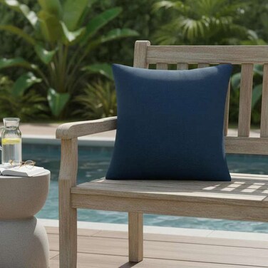 Home Indoor/Outdoor Filled Cushion 50x50 cm - Blue