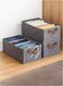 3pcs Foldable Fabric Clothes Organizer and Storage Box with Convenient Carry Side Handles