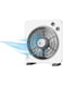 AFRA Electric Box Fan, 45W, 5 Blades, 3 Speeds, Portable, White, G-Mark, ESMA, RoHS, And CB Certified, AF-1045WT, 2-Year Warranty