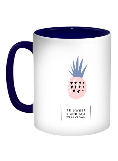 Sweet Stand Tall Wear Crown Printed Coffee Mug Pink/White/Blue