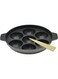 Nonstick Appackara, 7 Holes, 16 Cm, Black, Unniappam Maker, Appackara, Pancake Pan, Paniyaram Black 16cm