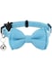 Gyapet Cat Collar with Bow Tie Bell Breakaway Kitten Small Pet Safety Solid Wedding Basic Pure Color Suede Soft Adjustable [1pc] Blue