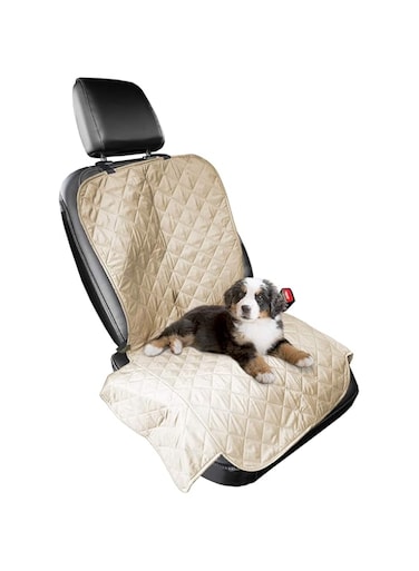 Furhaven Universal Water-Resistant Quilted Single Car Seat Protector - Clay, One Size