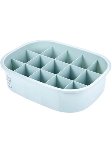 Goolsky Storage Boxes Closet Organizer Wardrobe Washable Clothes Organizer Visible Foldable Drawer Separation Box fo Panty 8 Grids