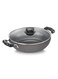 Non-Stick Kadai Flat Bottom With Glass Lid 3 Layer Coating 3mm thick