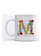 Mug Alphabet M for Coffee and Tea White 350ml