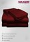 MAXQON Fitted Bed Sheet +1Pcs Pillow Covers, Single Size 90x190+15cm, Color Maroon