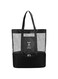 BYXBYM Mesh Beach Tote Bag Swimming bag Large Capacity with two layers of dry and wet separation bag outdoor handbag lightweight and foldable bag