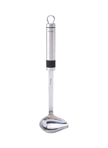 Eco Gravy ladle Stainless Steel With Rubbergrip Silver/Black 24x11cm