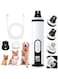FC22 Dog Nail Grinder with 2 LED Light,3-Speed Electric Pet Nail Trimmer Cordless Rechargeable Grooming Tool File, Painless &amp; Quiet Paws Smoothing