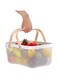 Multi-Functional Metal Wire Fruit Basket with Handle - Ideal for Storage, Draining, and Harvesting Fruits &amp; Vegetables, Perfect for Picnics and Gardens