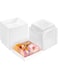 melala 30 Pack Paper Charcuterie Boxes with Clear Lids, 5.3 Inches Disposable Individual Food Containers Dessert Bakery Box for Sandwich, Slice Cake, Cookies, Hot Cocoa Bombs