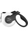 Fida Heavy Duty Retractable Dog Leash for Extra Small up to 26lbs/12kg, MARS UFO Series, 10ft Tape XS White