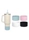 4pcs Silicone Water Bottle Boot - Anti-Slip Protective Bottom Sleeve Cover for Travel Cups (Multicolor A)
