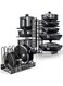 Pots and Pans Organizer Under Cabinet - 8-Tier Adjustable Pan Organizer Rack for Cabinet - Heavy-Duty Pot &amp; Pan Organizer - Perfect to Store Pots, Pans, Lids - Easy Kitchen Organization and Storage