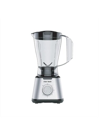 STAR TRACK 3in1 Blender, Chopper &amp; Grinder ST-15ID-B600, 600W, 1.5L Glass Jug, 5Speed with Pulse, Anti-Slip, Low Power Consumption, Premium, Grey