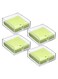 Acrylic Cocktail Napkin Holder for Table, Clear Beverage Napkin Holder Square Rectangle for Dinner, Kitchen, Bathroom, Restaurant, Bar (4 Pieces, 5.5 x 5.5 Inch)