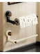 Cup Paper Towel Holder, Wall Mounted Kitchen Roll Holder, No Drill Under Cabinet Paper Towel Rack, One-Hand Tear, Space Saving for Kitchen &amp; Bathroom (Black)