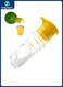 Beverage manual juicer, spiral lemon and orange juice juicer with built-in filter, (yellow)