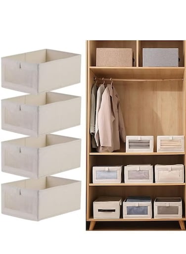 Pcs Wardrobe Clothes Organizer Foldable Clothes Storage Box Organizer Clothing Closet Visible Drawer Organizers Wardrobe Clothing Organize