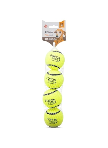 BarkButler FOFOS Sports Fetch Ball 4pk