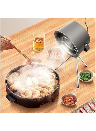 Tabletop Range Hood, Cooking Fan, Portable Exhaust Hood, Range Hood with Changeable Filter, Desktop Hood with 3-Speed Exhaust Fan, Kitchen Vent for BBQ, Cooking, Hot Pot