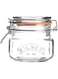 Kilner 25.51 Preserving Jar for Jam, with Square Base and Mechanic Cap Clip, Capacity: 0.5 litres