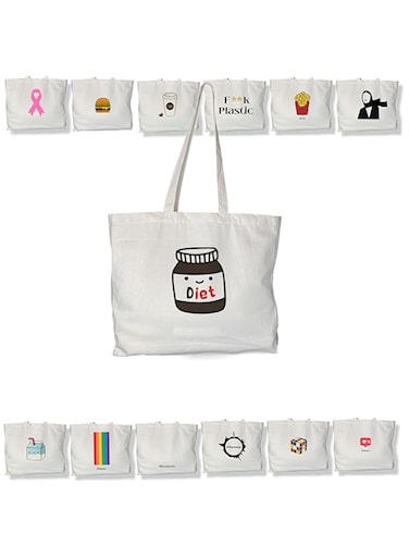 Thick Oversized Tote Bag Shopping Bag Reusable Large Size Canvas Shoulder Bag Tote