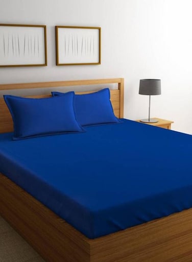 New York Percale Duvet Cover Cotton Blue