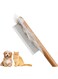 Khazna Pet Comb, 1Pcs Solid Wood Cat Comb Grooming Tool, Long and Short Teeth Comb for Dogs, Cats, Pet Hair Comb for Home