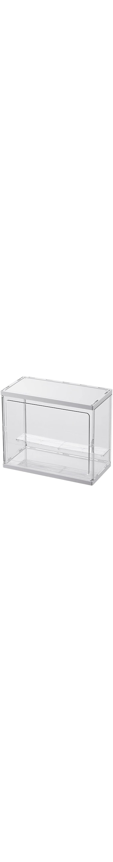 athus Acrylic Display Case Clear Display Storage Box Countertop Cube with Removable Ladder for Collectibles, Action Figures, Miniature Figurines Dustproof Protection Storage &amp; Organizing, Clear