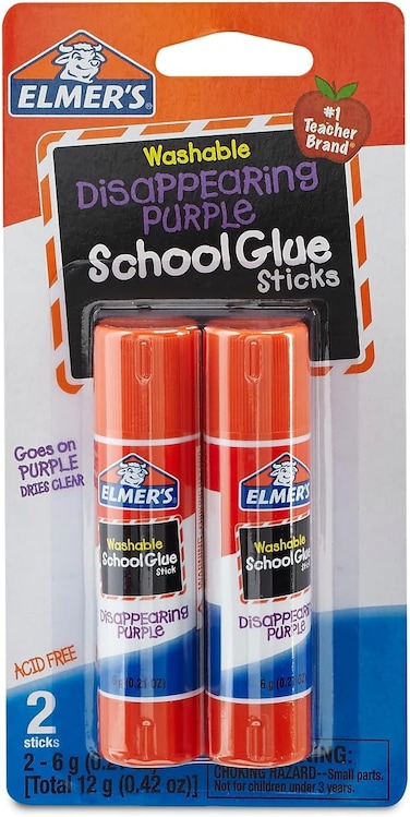 Elmer's Glue Stick 2Pk 6G Disap Purpl