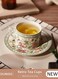 Tea Cups and Retro Tea Cups and Saucers Set Porcelain Tea Set for Tea Party Afternoon Tea Cups Saucer for Coffee Milk Kitchen and Drawing RoomSaucers Set Porcelain Tea Set for Tea Party