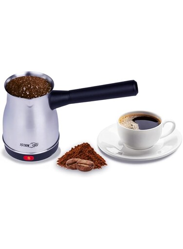 istanbuli stainless steel turkish coffee maker 800w 360-degree rotation high quality food-grade material for healthy brewing perfect for home and office