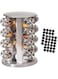 SHOPPING VIBES 20pcs Glass Spice Jars Set with Rotating Stainless Steel Rack &ndash; Premium Kitchen Organizer with Labels for Easy Storage &amp; Organization &ndash; Sleek Spice Rack for Any Kitchen