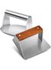 Kitchen Burger Smasher, Sandwich Wide Size, BBQ/Steak Press, Barbecue press, Burger Press, Professional BBQ Grill Accessory to Sear with Perfection and Retain Flavour, Stainless Steel (Square)