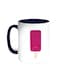 Cartoon Graphics - Ice Cream Printed Coffee Mug Blue/White 11ounce