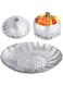 YLYL Veggie Vegetable Steamer Basket, Folding Steaming Basket, Metal Stainless Steel Steamer Basket Insert, Collapsible Steamer Baskets for Cooking Food, Expandable Fit Various Size Pot(5.3" to 8.6")
